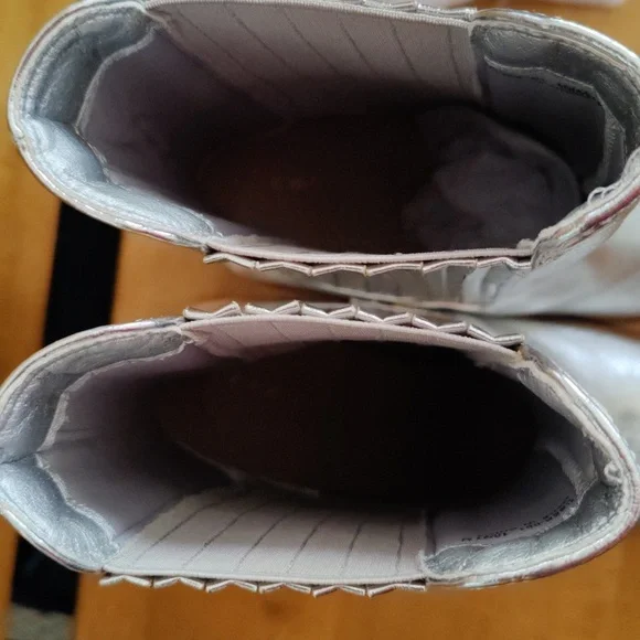 Chinese Laundry Silver Metallic Cali Fashion Boots Size 10 - Picture 12 of 12